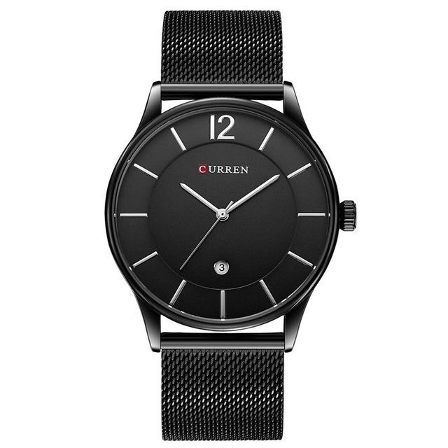 CURREN Luxury Brand Quartz Watch Men\'s Casual Business Stainless Steel Mesh band Quartz-Watch Fashion Thin Clock male Date New  -gautam-hektor-1