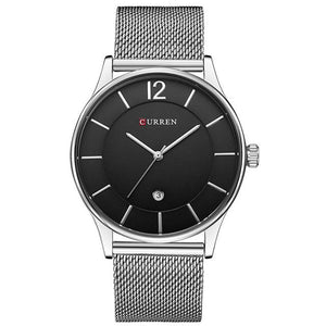 CURREN Luxury Brand Quartz Watch Men\'s Casual Business Stainless Steel Mesh band Quartz-Watch Fashion Thin Clock male Date New  -gautam-hektor-1