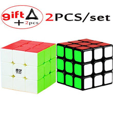 2PCS/set 3*3 QiYi Mofangge YJ GuanLong 3x3 Mastermorphix Professional Magic Speed Rubix Rubic Cube 2 Cube-stands as Gift  -gautam-hektor-1